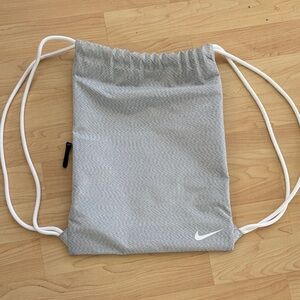 Nike Light Gray Drawstring Backpack